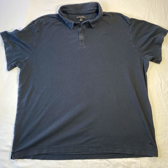 Banana Republic Other - Banana Republic Men's Blue Solid Cotton Knit Short Sleeve Polo, Collared‎ XXL